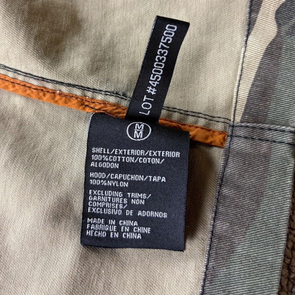 Buffalo David Bitton Military Jacket Men M Multi Color Jabren Camouflage Army - Picture 5 of 13